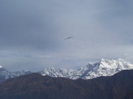 View of Chaukhamba from tungnath temple, Uttarakhand