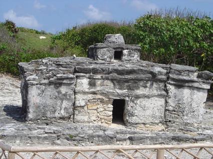 Mayan ruin - first hurricane predicting station - at Punta Sur in Cozumel