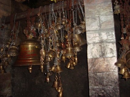 Temple bells at Kamakha devi temple, Guwahati, Assam