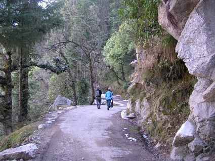 A road in Dalhousie, Himachal Pradesh, India