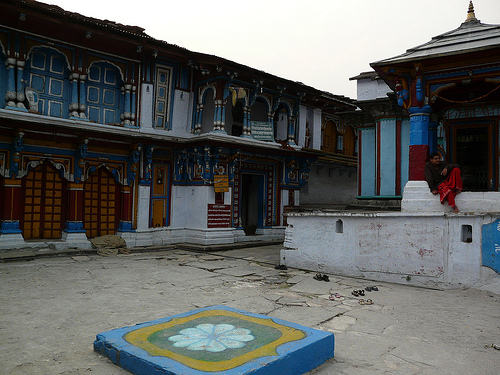 Ukhimath Temple courtyard