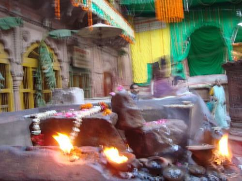 Sri Giriraj shila at Sri Radha Vallabh temple, Vrindavan