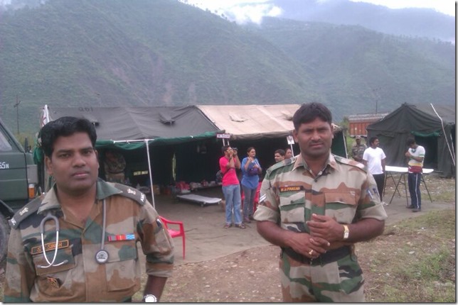 All team incharge Major Sumit Kumar Singh and Group Commander Naik BD Prasad