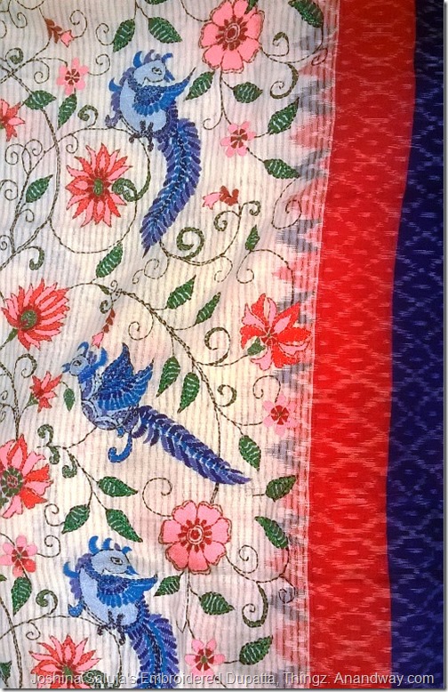 Bird of Paradise in embroidery, Joshina Saluja Thingz Lucknow (2)
