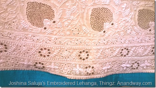 Chikan embroidery lehanga skirt, Joshina Saluja Thingz Lucknow, India