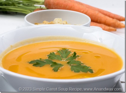 homemade Simple Carrot Soup