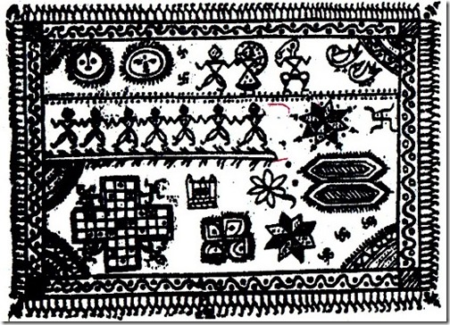 bhaiya dooj alpana design uttar pradesh festival floor art
