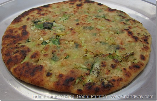 indian bread gobhi paratha recipe (6)
