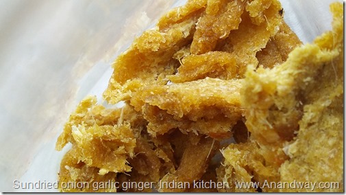 make sun dried ginger garlic onion masala at home