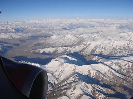 Air view of Ladakh