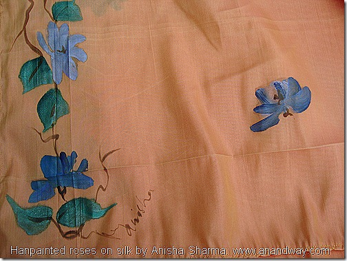 handpainted roses on silk by anisha sharma (1)