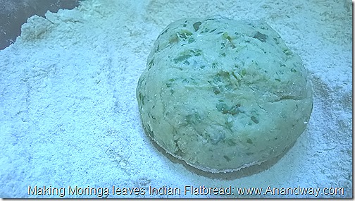 Moringa leaves Indian bread recipe